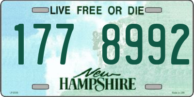 NH license plate 1778992