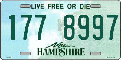NH license plate 1778997