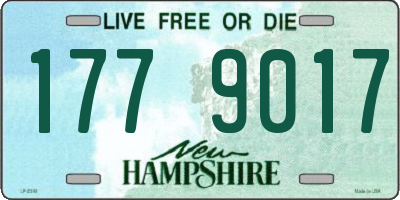 NH license plate 1779017