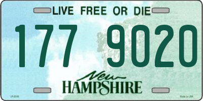 NH license plate 1779020