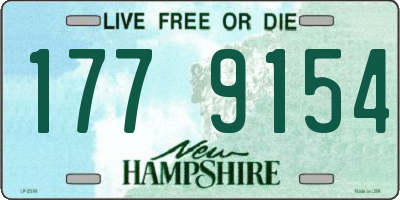 NH license plate 1779154