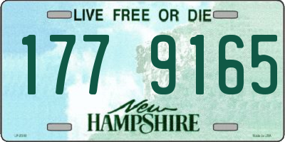 NH license plate 1779165