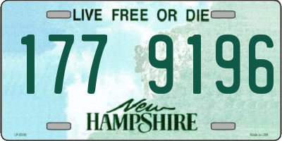 NH license plate 1779196