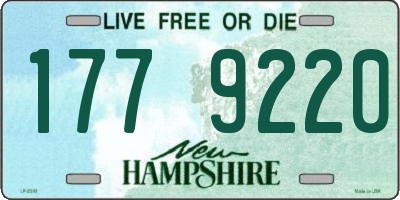 NH license plate 1779220
