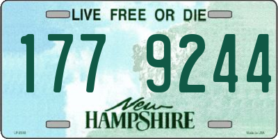 NH license plate 1779244