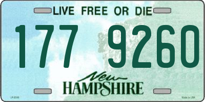 NH license plate 1779260