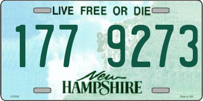 NH license plate 1779273
