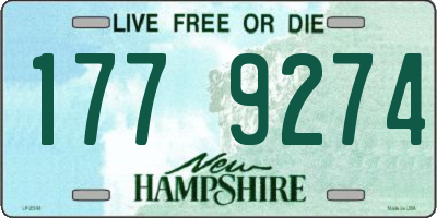 NH license plate 1779274