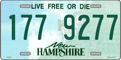 NH license plate 1779277