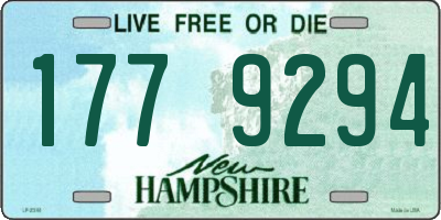 NH license plate 1779294