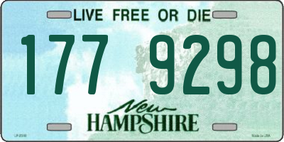 NH license plate 1779298
