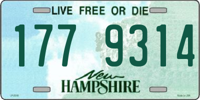 NH license plate 1779314