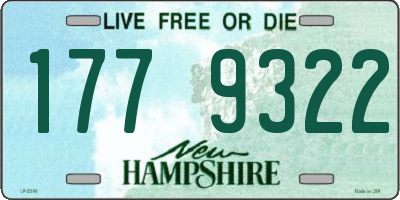 NH license plate 1779322