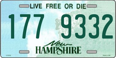 NH license plate 1779332