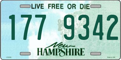 NH license plate 1779342