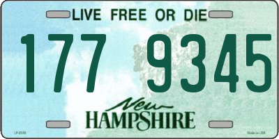 NH license plate 1779345
