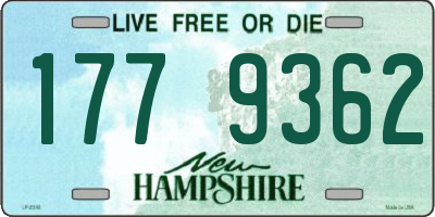 NH license plate 1779362