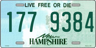 NH license plate 1779384