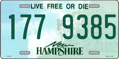 NH license plate 1779385