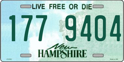 NH license plate 1779404