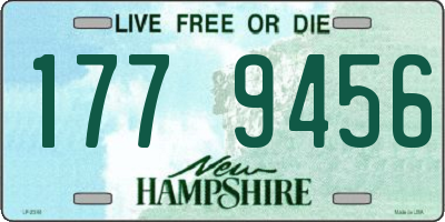 NH license plate 1779456