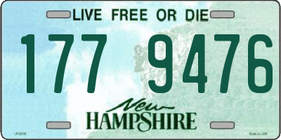 NH license plate 1779476