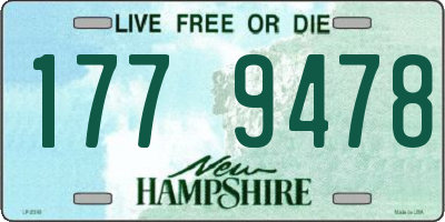 NH license plate 1779478
