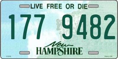 NH license plate 1779482