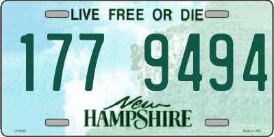 NH license plate 1779494