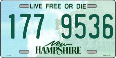NH license plate 1779536