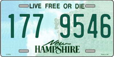 NH license plate 1779546