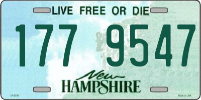 NH license plate 1779547