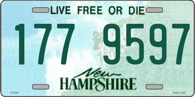 NH license plate 1779597