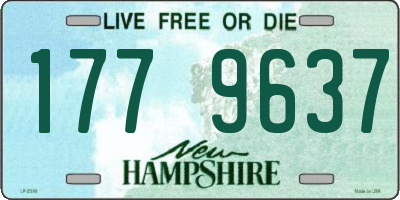 NH license plate 1779637