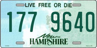 NH license plate 1779640
