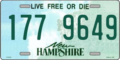 NH license plate 1779649