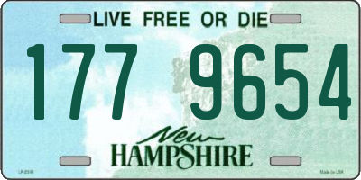 NH license plate 1779654