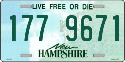 NH license plate 1779671