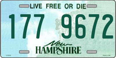 NH license plate 1779672
