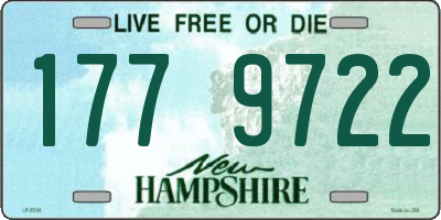 NH license plate 1779722