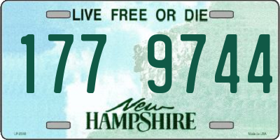 NH license plate 1779744