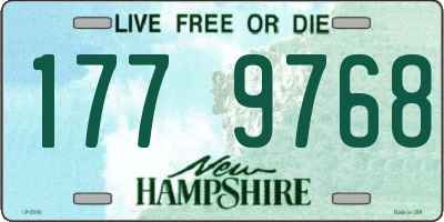 NH license plate 1779768
