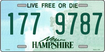 NH license plate 1779787
