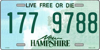 NH license plate 1779788
