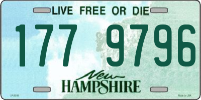 NH license plate 1779796