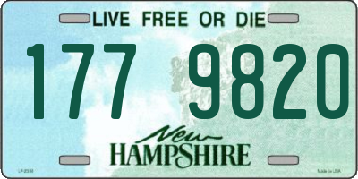 NH license plate 1779820