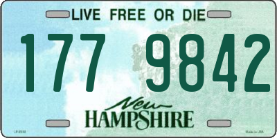 NH license plate 1779842