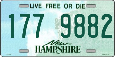 NH license plate 1779882