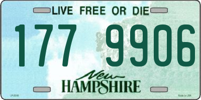 NH license plate 1779906