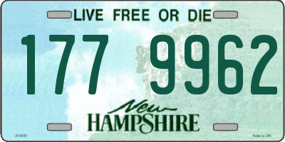 NH license plate 1779962